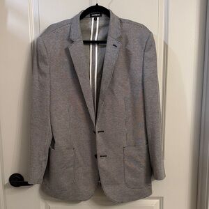 Express Men's Houndstooth Blazer in Gray